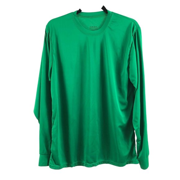 Augusta Sportswear Other - Augusta Sportswear Mens T-Shirt Moisture Wicking Long Sleeve Crew Neck Green L
